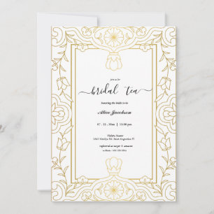 Invitation à la douche de nuptiale vintage à régen