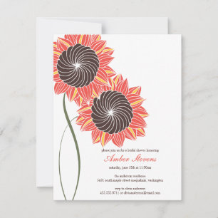 Invitation à la douche du tournesol/soirée