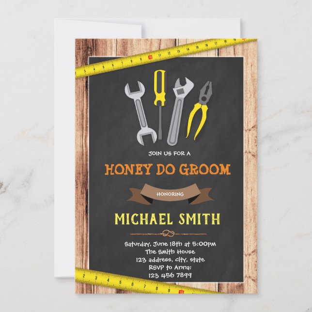 Invitation à la douche Honey do grove (Devant)