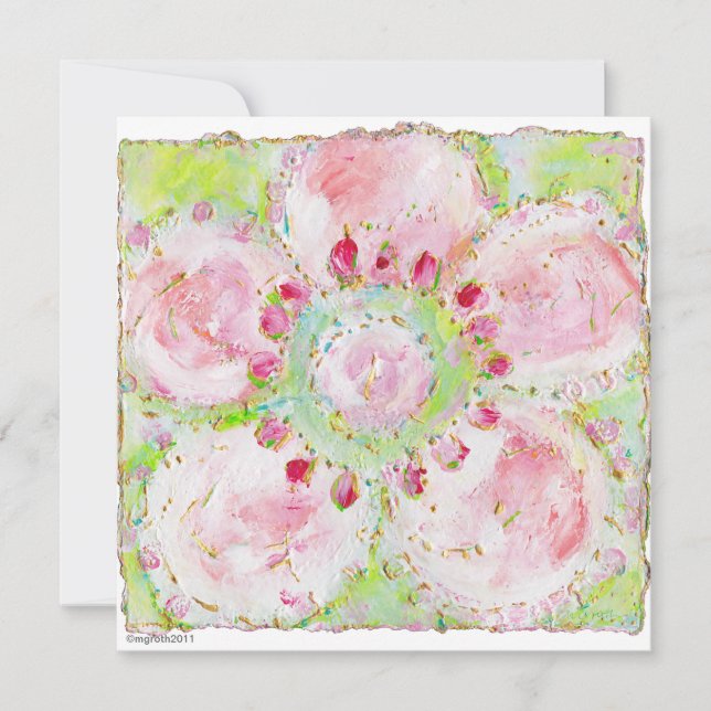 invitation à la douche "le printemps" (Devant)