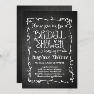 invitation à la douche nuptiale