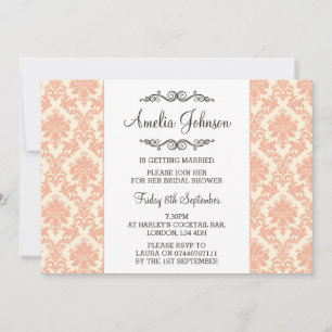 Invitation à la douche nuptiale