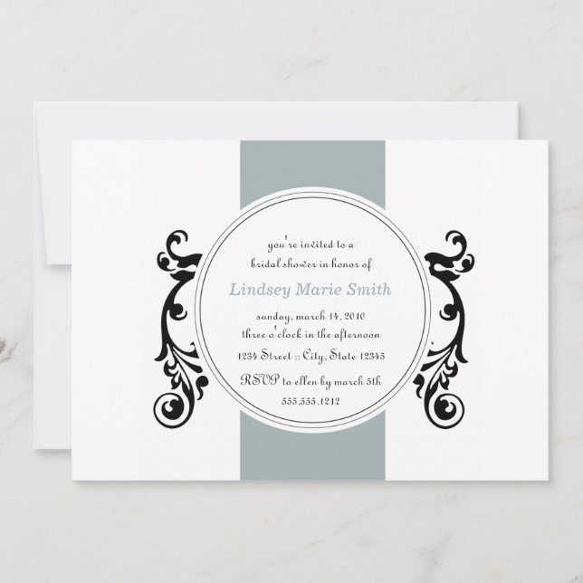 invitation à la douche nuptiale (Devant)