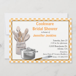 Invitation à la douche nuptiale