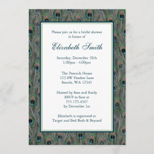 Invitation à la douche nuptiale