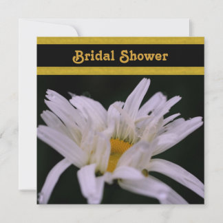 Invitation à la douche nuptiale à fleur blanc