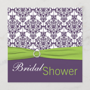 Invitation à la douche nuptiale à la chaux et aux 