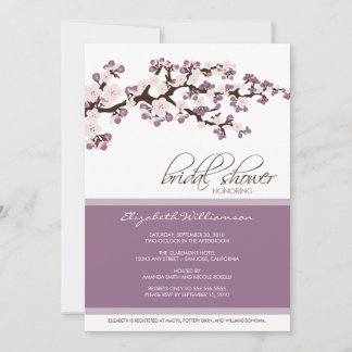 Invitation à la douche nuptiale Cherry Blossom (li