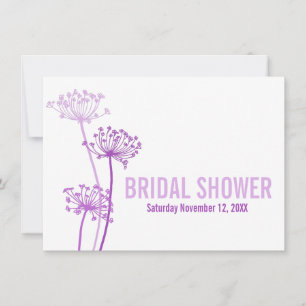 Invitation à la douche nuptiale Chervil moderne vi