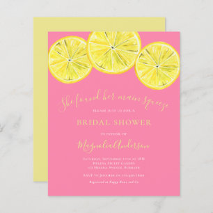 Invitation à la douche nuptiale Citrus Budget