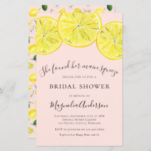 Invitation à la douche nuptiale Citrus Budget