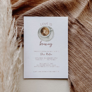 Invitation à la douche nuptiale de café