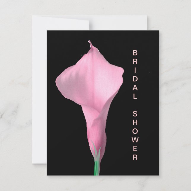Invitation à la douche nuptiale de Calla Lily (Devant)