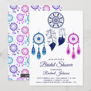 Invitation à la douche nuptiale de Catcher de rêve