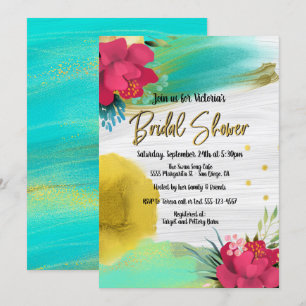 Invitation à la douche nuptiale de la brise tropic