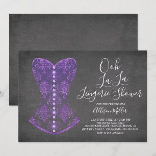 Invitation à la douche nuptiale de la corse pourpr