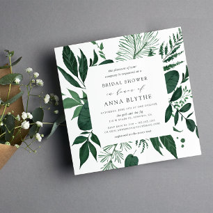 Invitation à la douche nuptiale de la forêt sauvag