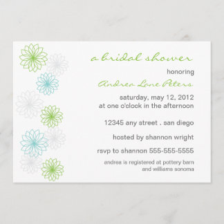 Invitation à la douche nuptiale de la réflexion fl