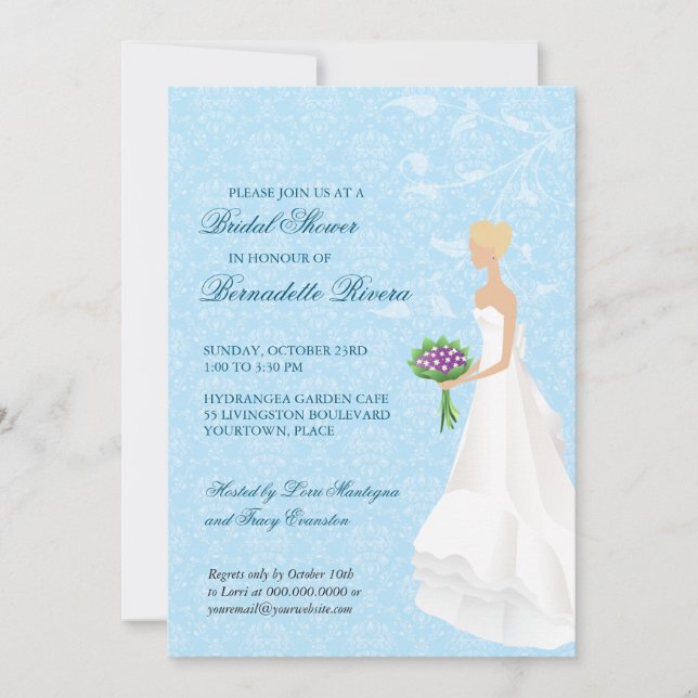 Invitation à la douche nuptiale de l'Aisle (Devant)