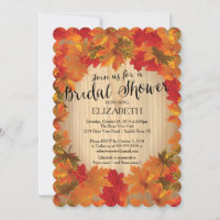 Invitation à la douche nuptiale de l'automne moder