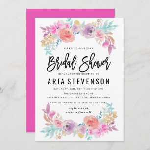 Invitation à la douche nuptiale de printemps Water