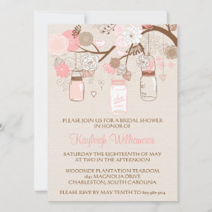 Invitation à la douche nuptiale de rêve d'été