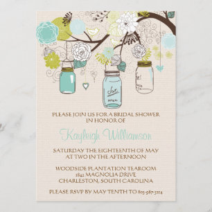 Invitation à la douche nuptiale de rêve d'été