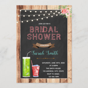 Invitation à la douche nuptiale de soda italienne