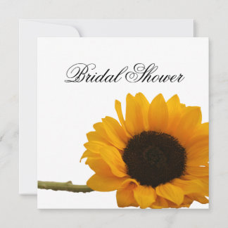 Invitation à la douche nuptiale de tournesol