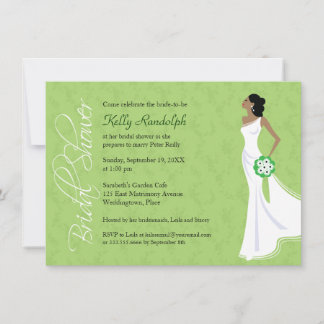 Invitation à la douche nuptiale d'élégance moderne