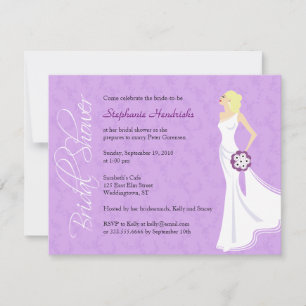 Invitation à la douche nuptiale d'élégance moderne