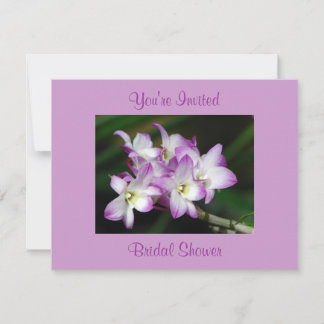 Invitation à la douche nuptiale des orchidées