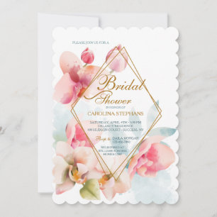 Invitation à la douche nuptiale des orchidées de C