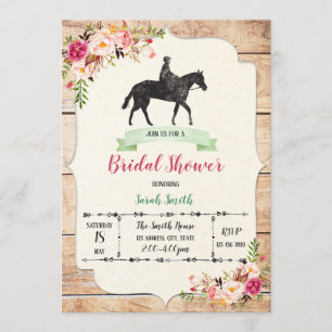 Invitation à la douche nuptiale du jour Derby