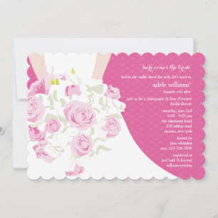 Invitation à la douche nuptiale du Mariage Nosegay