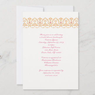 Invitation à la douche nuptiale d'une mariée moder
