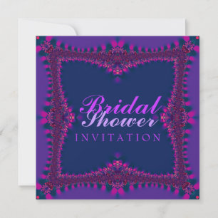 Invitation à la douche nuptiale en dentelle rose v