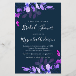 Invitation à la douche nuptiale Eucalyptus Budget