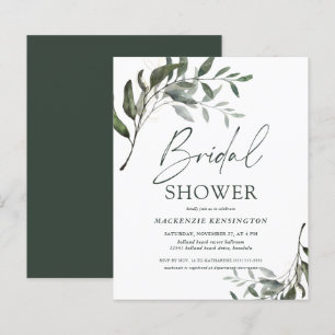 Invitation à la douche nuptiale Eucalyptus chic BU
