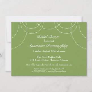 Invitation à la douche nuptiale Fancy Pearls