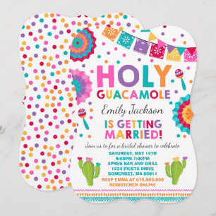 Invitation à la douche nuptiale Fiesta Saint-Guaca