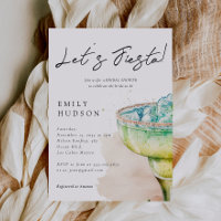 Invitation à la douche nuptiale Fiesta Tequila