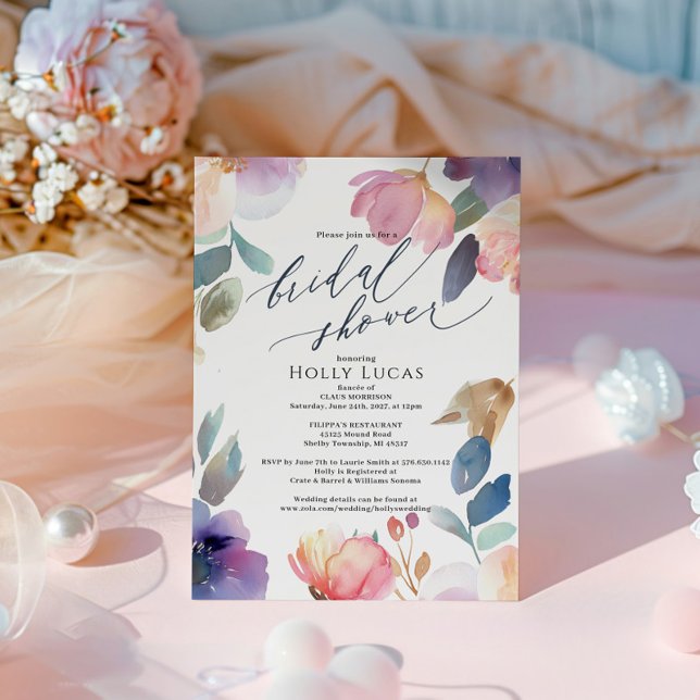 Invitation à la douche nuptiale florale (Créateur téléchargé)