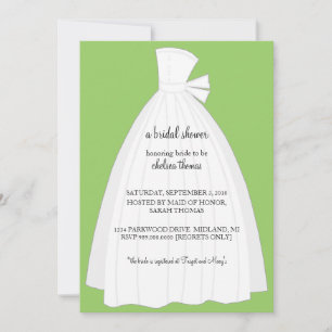 Invitation à la douche nuptiale {Kiwi Green}