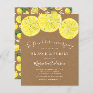 Invitation à la douche nuptiale Kraft Lemons Budge