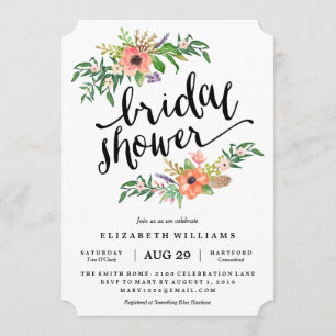 Invitation à la douche nuptiale la plus douce