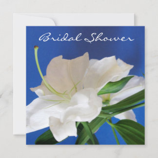 Invitation à la douche nuptiale Lily orientale
