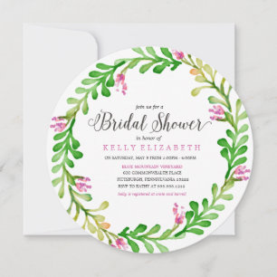 Invitation à la douche nuptiale MODERNE FLORAL WRE