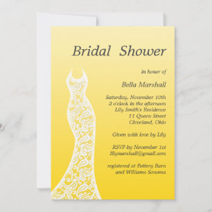 Invitation à la douche nuptiale Ombre dans le bete