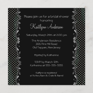 Invitation à la douche nuptiale pour un triage noi